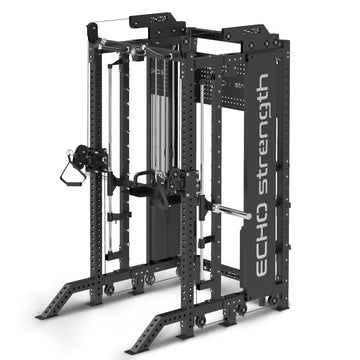 Half Rack Functional Trainer Smith Machine Combo