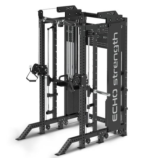 Half Rack Functional Trainer Smith Machine Combo