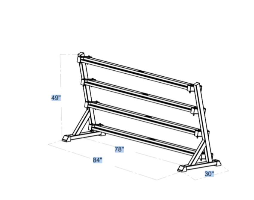 4 Tier Dumbbell Rack