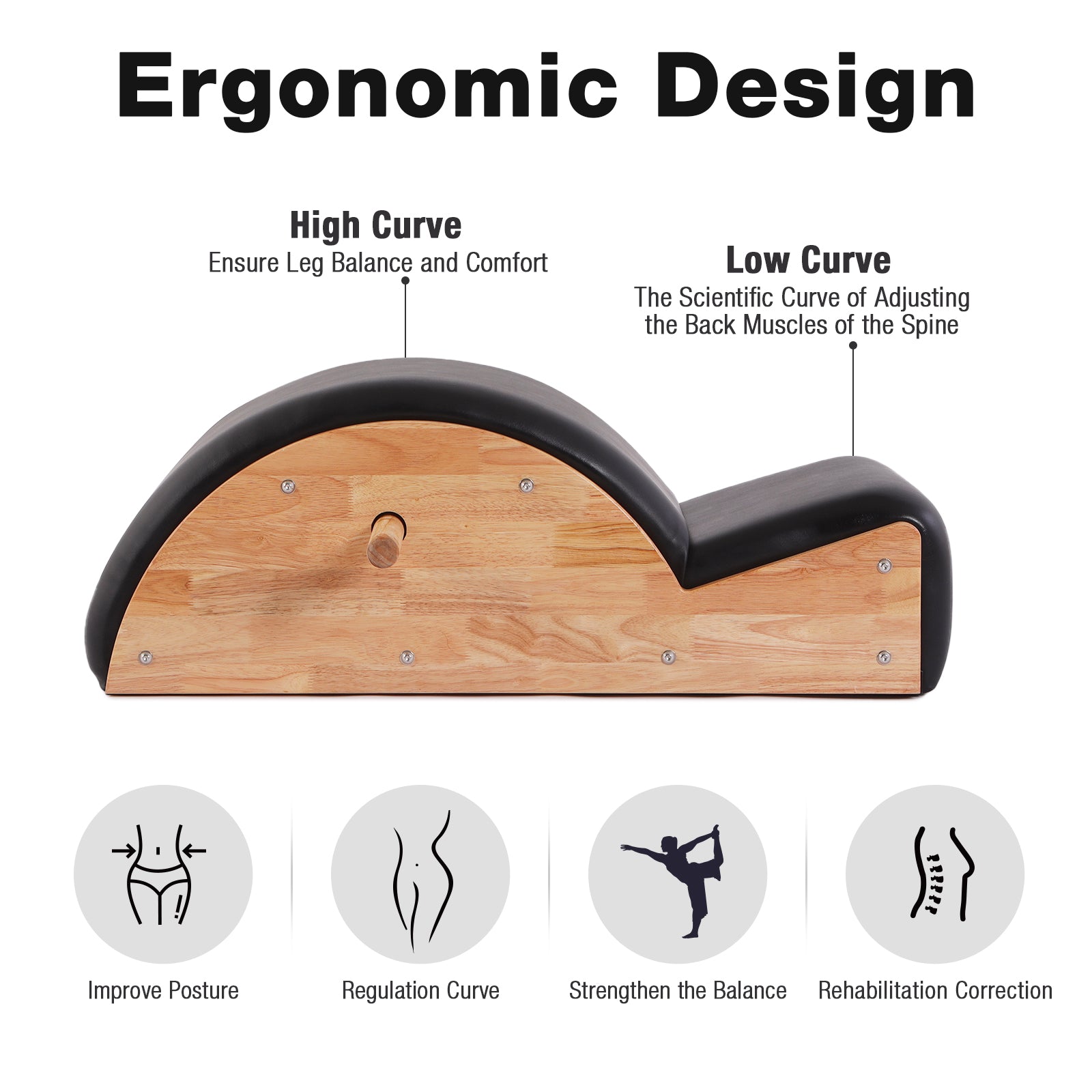 Echo Strength - Pilates Spine Corrector (Gray Color Leather)