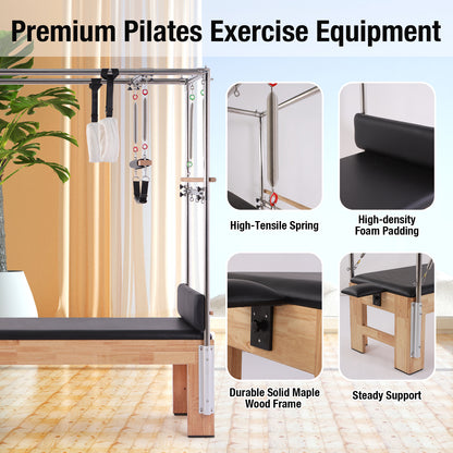 Pilates Table Cadillac (Gray Color Leather)