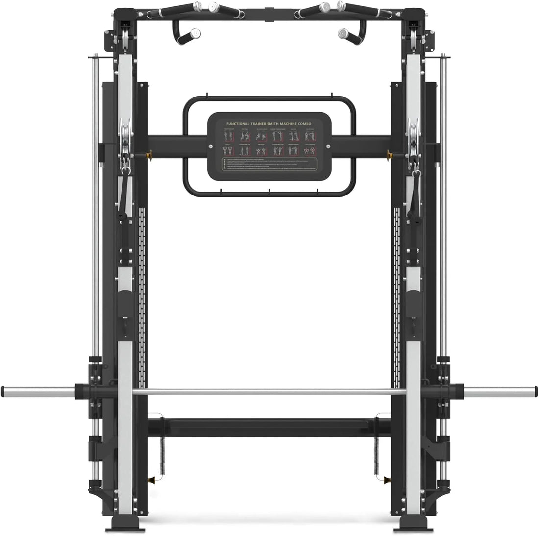 Lyan Hans Commercial Half Rack Smith Functional Trainer Combo