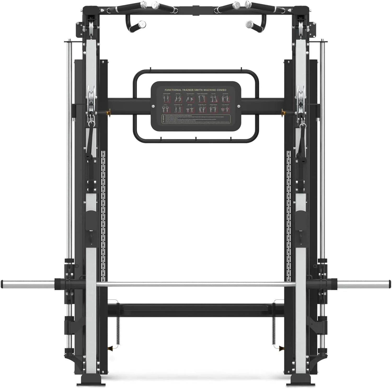Lyan Hans Commercial Half Rack Smith Functional Trainer Combo