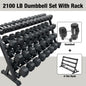 Rubber Hex Dumbbells Sets