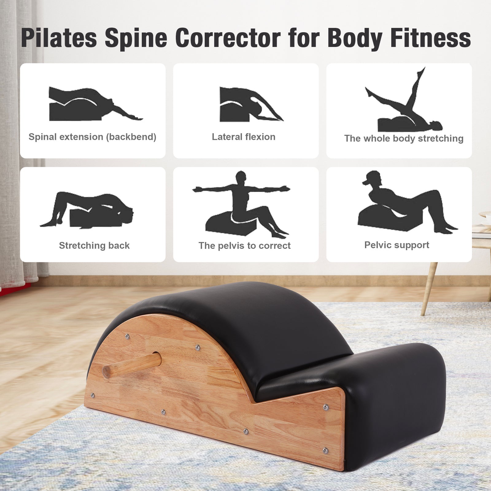 Echo Strength - Pilates Spine Corrector (Gray Color Leather)