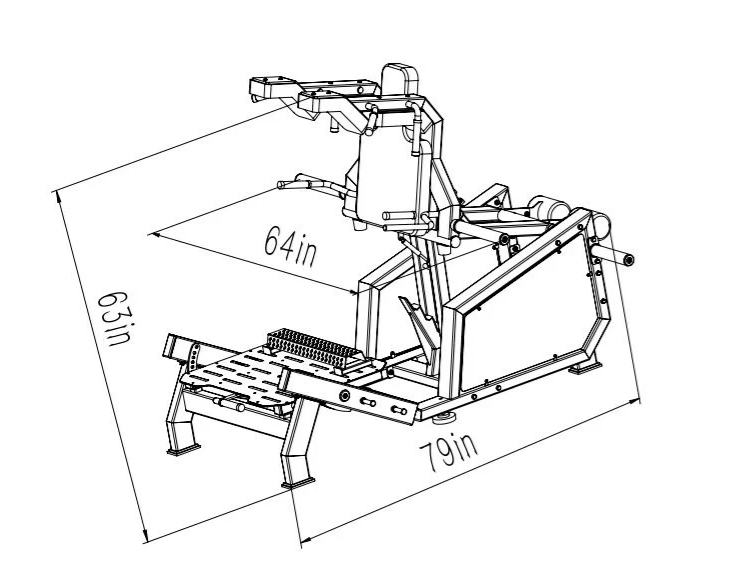 Plate Loaded Hack Squat Machine