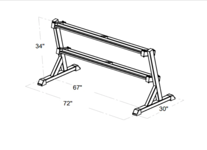 2 Tier Dumbbell Rack