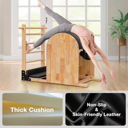 Pilates Ladder Barrel (Gray Color Leather)
